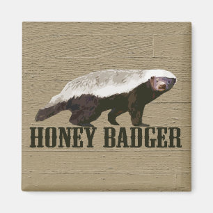 Honey Badger Wild Animal Magneet