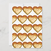 Honey Balloon 1e Verjaardag uitnodiging (Achterkant)