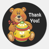 Honey Bear merci autocollant de dessin animé (Devant)