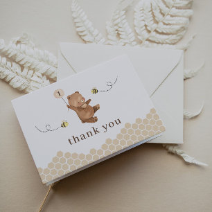 Honey Bear Premier Carte de remerciements de jour 