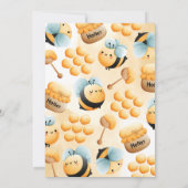 Honey Bee 1er Anniversaire Fête Invitation (Dos)