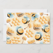 Honey Bee 1er Anniversaire Fête Photo Invitation (Dos)