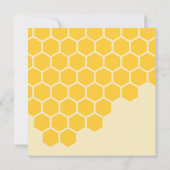 Honey Bee 1er Birthday Party Invitation Girl (Dos)