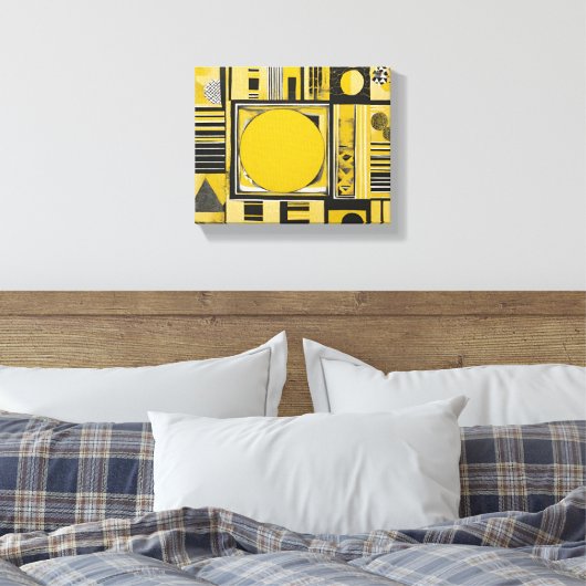Honey Bee AI Art Stretched Canvas Print (Insitu (Slaapkamer))