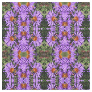Honey Bee Aster Flower Natuur Pattern Stof