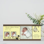 Honey Bee Baby Geboorteaankondiging Aankondiging (Staand voorkant)