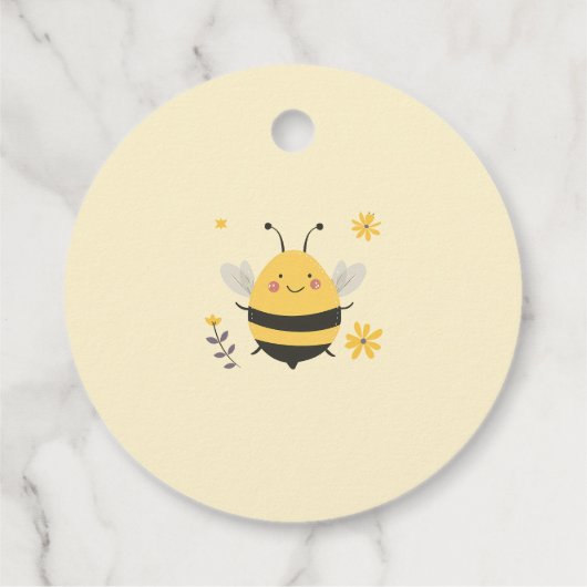 Honey Bee Baby Showe Bedankjes Labels (Achterkant)