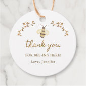Honey Bee Baby shower Bee Dank u Bedankjes Labels (Voorkant)