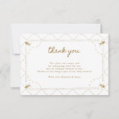 Honey Bee Baby shower Dank u Kaarten (Voorkant)