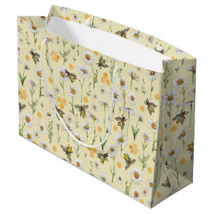 Honey Bee Baby shower Gift Bag   hommelpatroon Groot Cadeauzakje