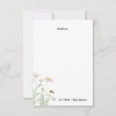 Honey Bee Baby shower merci carte de note (Devant)