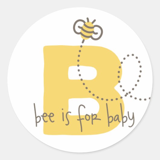 Honey Bee Baby shower Stickers (Voorkant)