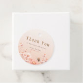 Honey Bee Babyshower Dank u Label (In situ)
