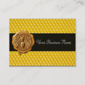 HONEY BEE ,BEEKEEPER APIARIST BEEKEEPWAX SEAL VISITEKAARTJE (Achterkant)