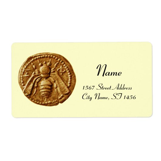 HONEY BEE ,BEEKEEPER APIARIST ETIKET (Voorkant)