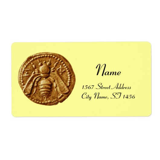 HONEY BEE ,BEEKEEPER APIARIST ETIKET (Voorkant)