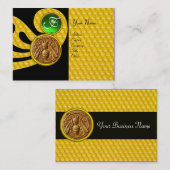 HONEY BEE ,BEEKEEPER APIARIST MONOGRAM VISITEKAARTJE (Voorkant / Achterkant)