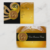 HONEY BEE ,BEEKEEPER APIARIST MONOGRAM VISITEKAARTJE (Voorkant / Achterkant)