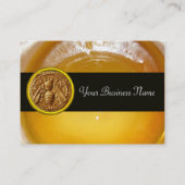 HONEY BEE ,BEEKEEPER APIARIST MONOGRAM VISITEKAARTJE (Achterkant)