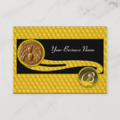 HONEY BEE ,BEEKEEPER APIARIST MONOGRAM VISITEKAARTJE (Achterkant)