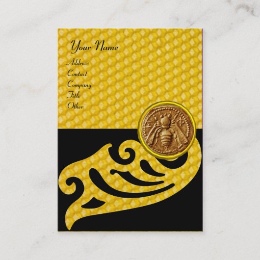 HONEY BEE ,BEEKEEPER APIARIST VISITEKAARTJE (Voorkant)