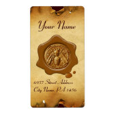 HONEY BEE, BEEKEEPER BROWN WAX SEQUAL Parchment Etiket (Voorkant)