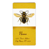 HONEY BEE ,BEEKEEPER ETIKET (Voorkant)