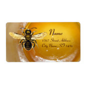 HONEY BEE ,BEEKEEPER ETIKET (Voorkant)