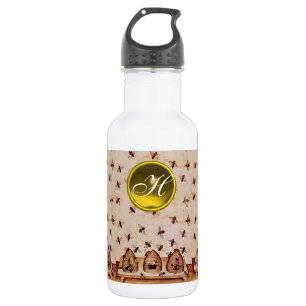 HONEY BEE,BEEKEEPER,Gemstone Monogram Waterfles