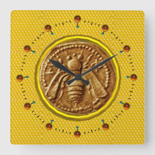 HONEY BEE ,BEEKEEPER VIERKANTE KLOK