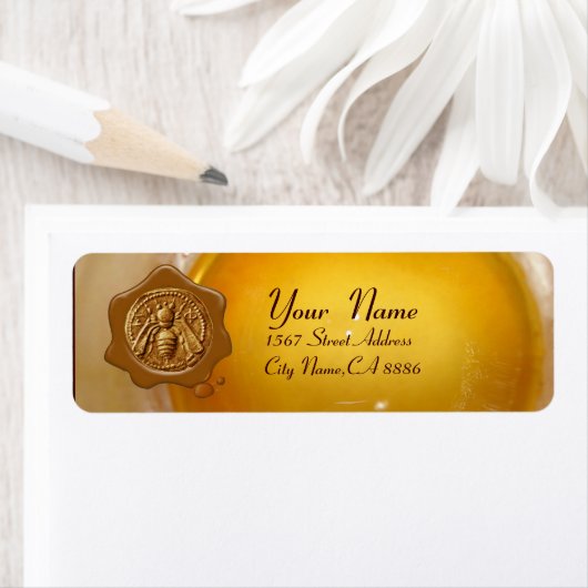 HONEY BEE, BEEKEEPER WAX SEAL ETIKET (Insitu)