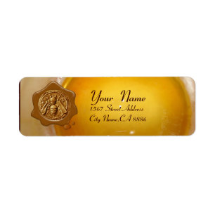 HONEY BEE, BEEKEEPER WAX SEAL ETIKET