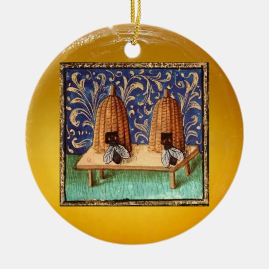 HONEY BEE, BEEKEPER BEEKEEPAPIRIST KERAMISCH ORNAMENT (Voorkant)