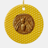 HONEY BEE, BEEKEPER BEEKEEPAPIRIST KERAMISCH ORNAMENT (Achterkant)