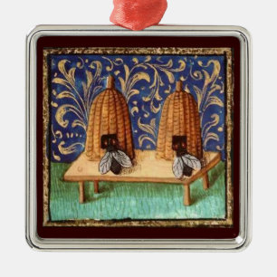 HONEY BEE, BEEKEPER BEEKEEPAPIRIST METALEN ORNAMENT