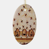 HONEY BEE, BEEKEPER KERAMISCH ORNAMENT (Rechts)