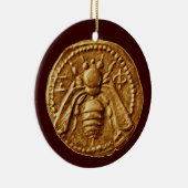 HONEY BEE, BEEKEPER KERAMISCH ORNAMENT (Rechts)