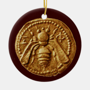 HONEY BEE, BEEKEPER KERAMISCH ORNAMENT
