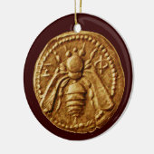 HONEY BEE, BEEKEPER KERAMISCH ORNAMENT (Links)