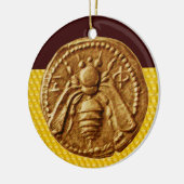 HONEY BEE, BEEKEPER KERAMISCH ORNAMENT (Links)