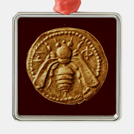 HONEY BEE, BEEKEPER METALEN ORNAMENT (Voorkant)