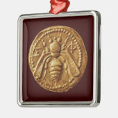 HONEY BEE, BEEKEPER METALEN ORNAMENT (Links)