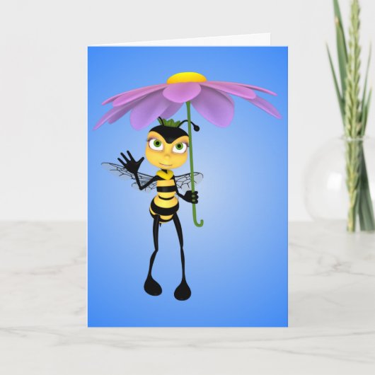 Honey Bee Birthday Kaart (Voorkant)