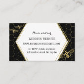 Honey Bee Black Gold Custom Website Card Informatiekaartje (Voorkant)