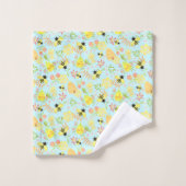 Honey Bee Blue Bad Handdoek (Wasdoekje)