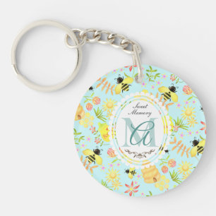 Honey Bee Blue Sleutelhanger