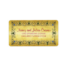 Honey Bee Border Faux Gold Leaf Adres
