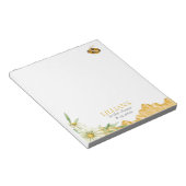 Honey Bee Bridal Shower Favor Notepad Notitieblok (Schuin)