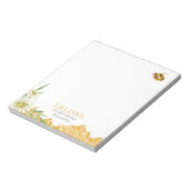 Honey Bee Bridal Shower Favor Notepad Notitieblok (Gedraaid)