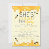 Honey Bee Bruids Douche Uitnodiging (Voorkant)